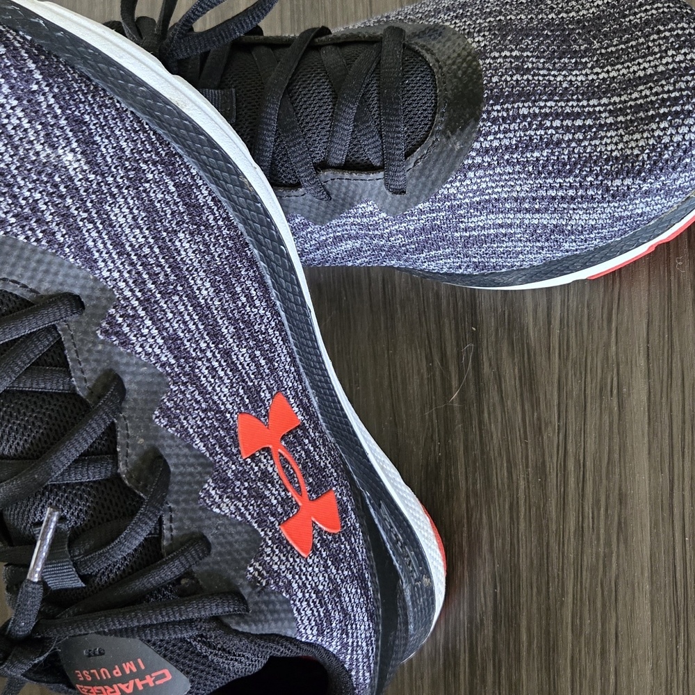 Under Armour Black and Red Sneakers